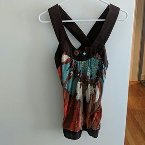 Anthropologie Cross Back Tank